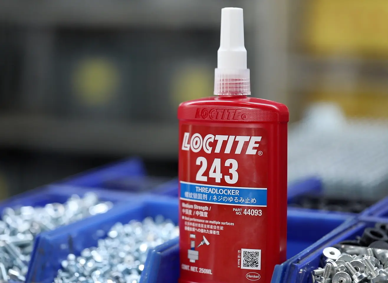 The new bottle design for Loctite’s anaerobic product range creates a unique brand identity across the globe.