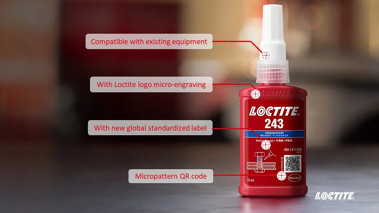 The new design features micro-engraving in two textured areas and a micropatterned QR code, which gives the new bottle a distinguished look.
