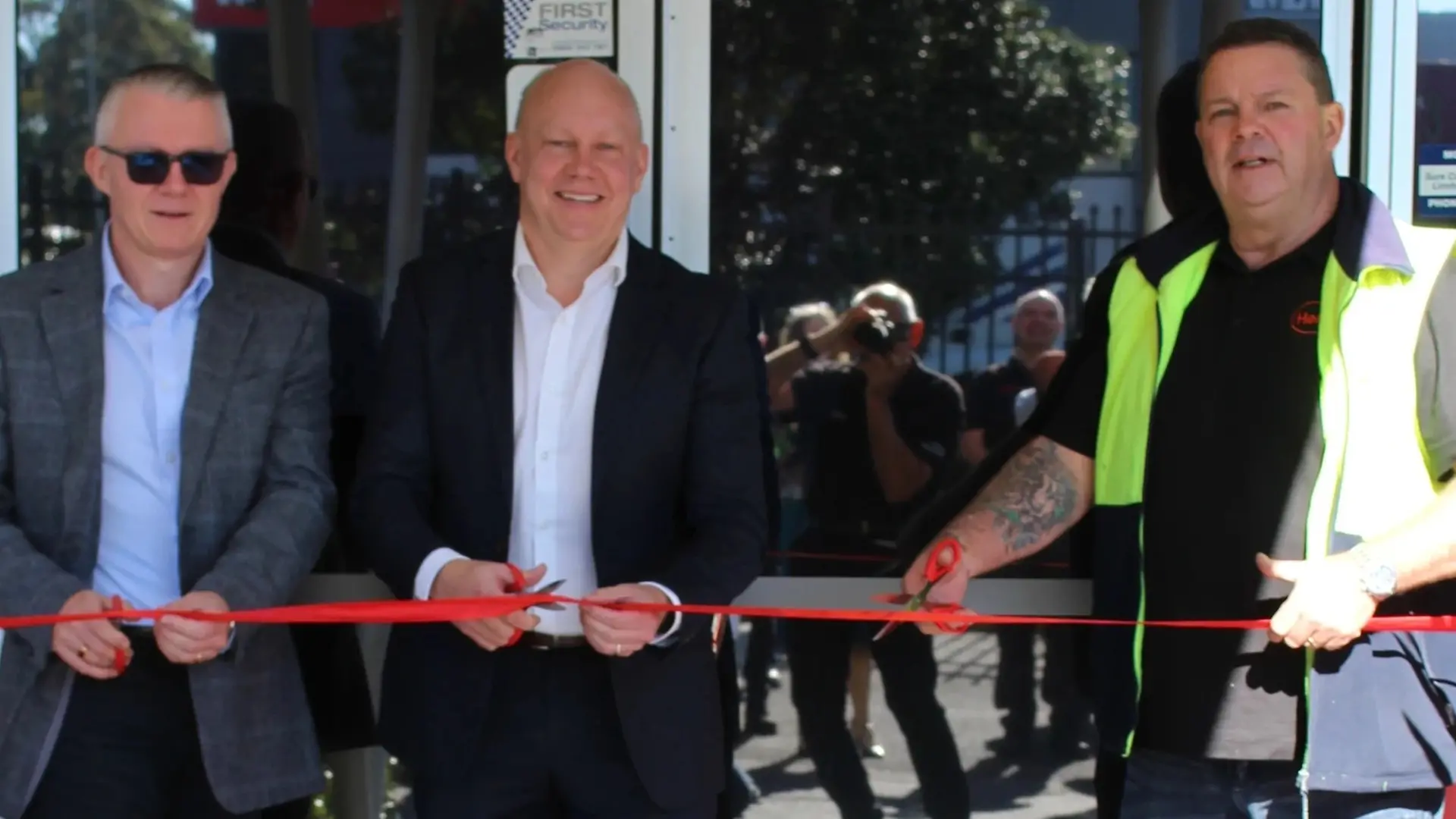 Ribbon cutting at the newly renovated office for Henkel New Zealand, following a consolidation of both the Adhesive Technologies and Consumer Brands businesses into one location in 2025.