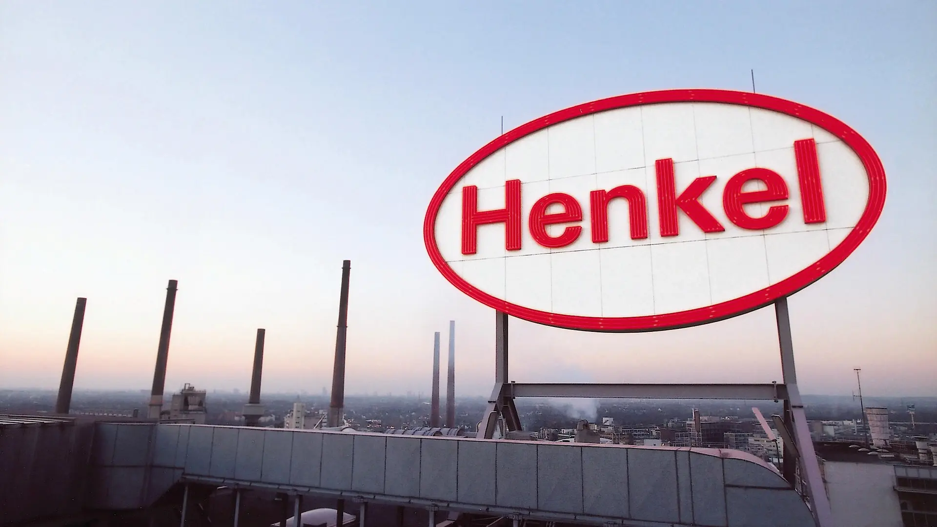 Henkel logo on rooftop