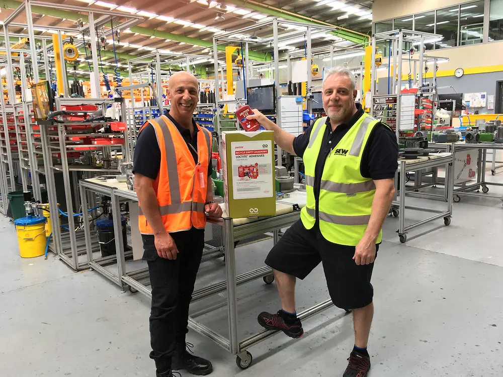 SEW-EURODRIVE Pty. Ltd. is one of our customers which participates in and supports Henkel’s Adhesive Recycling Program as it is aligned with their focus on sustainability.