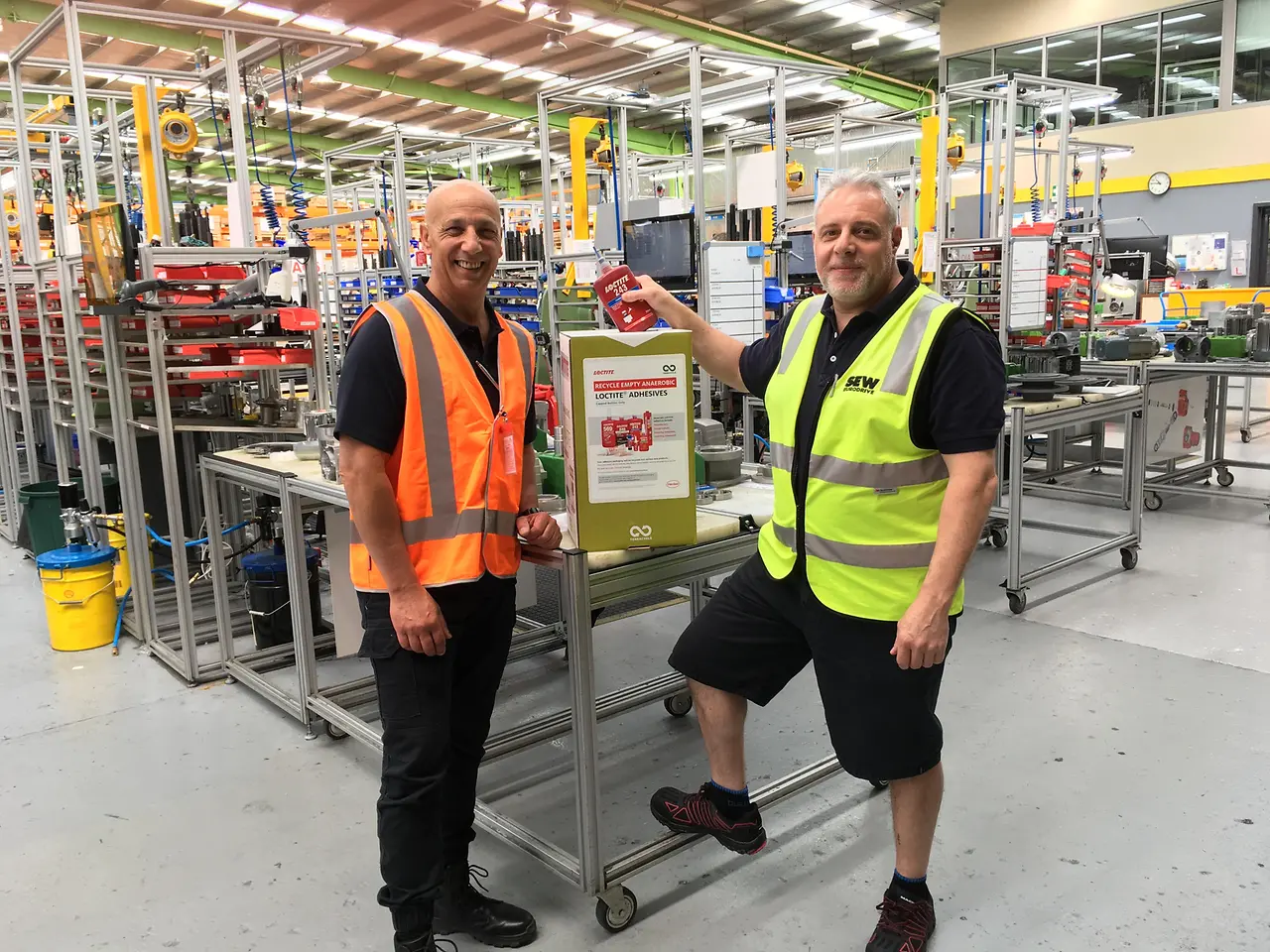 SEW-EURODRIVE Pty. Ltd. is one of our customers which participates in and supports Henkel’s Adhesive Recycling Program as it is aligned with their focus on sustainability.