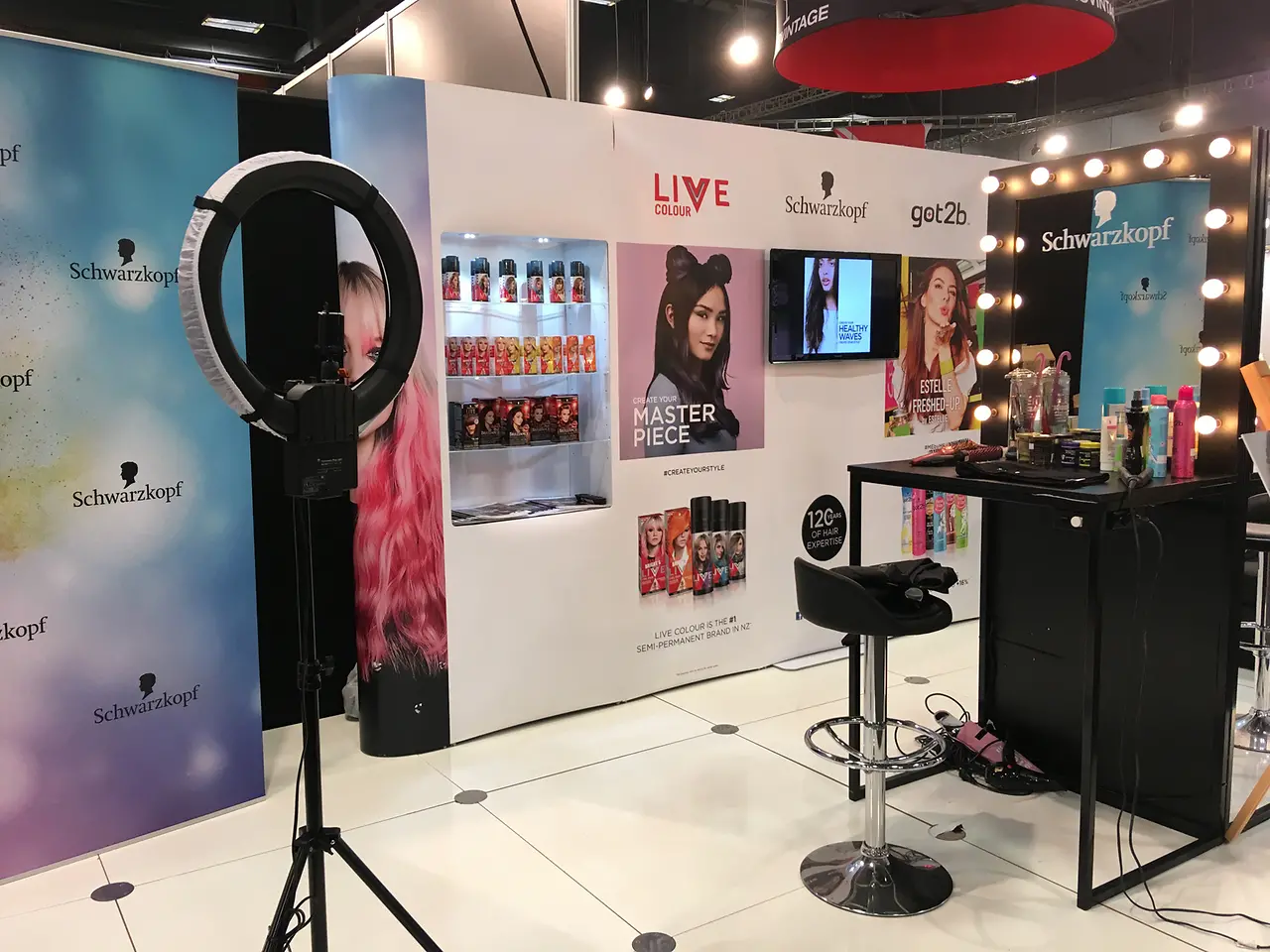 The Schwarzkopf showcase, which won the Best Health and Beauty Display award at Foodstuffs Expo 2018.