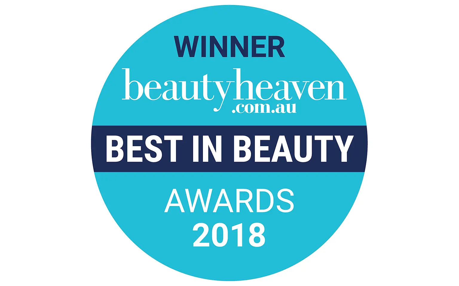 Best in Beauty Awards 2018 award badge.