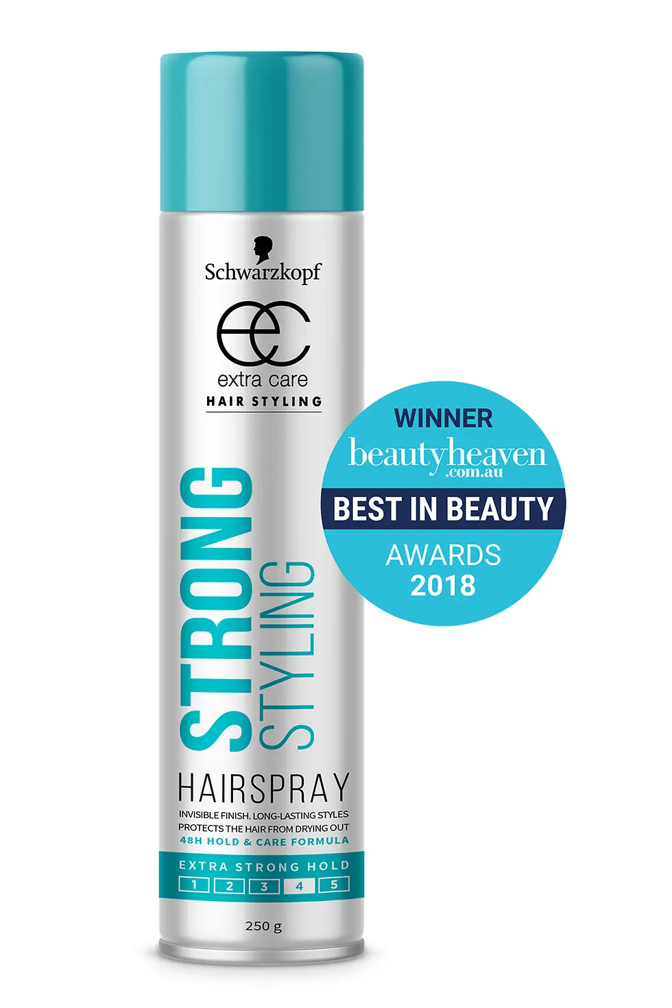 The Schwarzkopf Extra Care Strong Styling hairspray was voted as the Best Hairspray. It has an overall star rating of 4 out of 5 on beautyheaven.com.au.